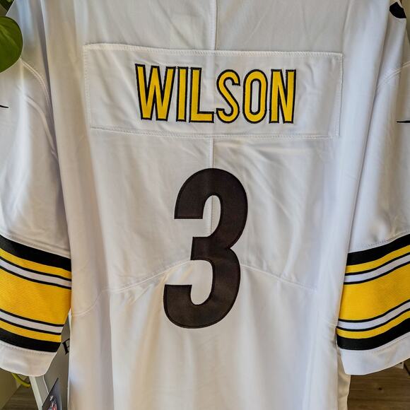 NWT-Pittsburgh Steelers Nike Onfield NFL Player Jersey #3 Russell Wilson, XXL - Picture 3 of 10